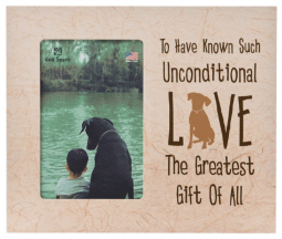 Vertical Wood Frame - Unconditional Love
